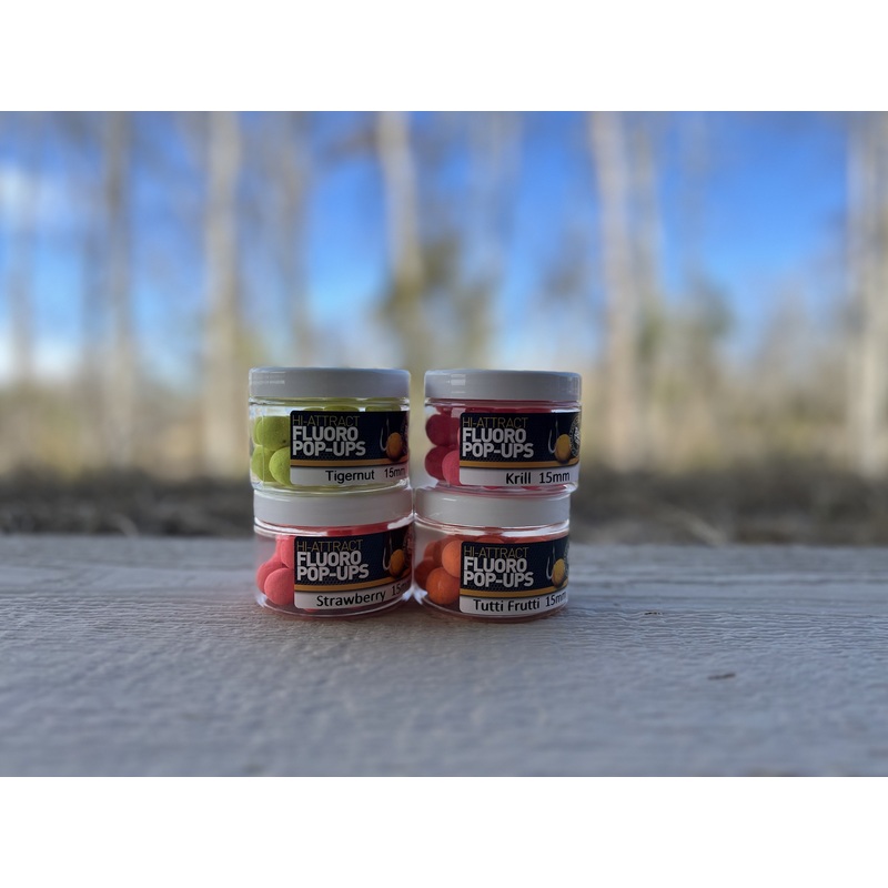 Bait Masters Fluoro Pop-Ups Tigernut 15mm (40g)