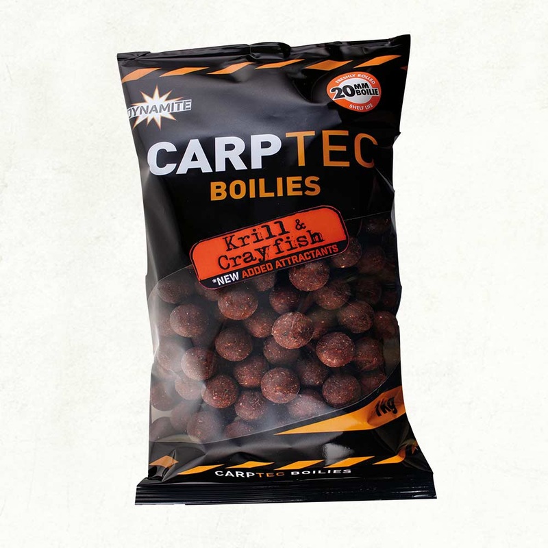 Dynamite Baits Carptec Krill & Crayfish Boilies 15mm 1kg