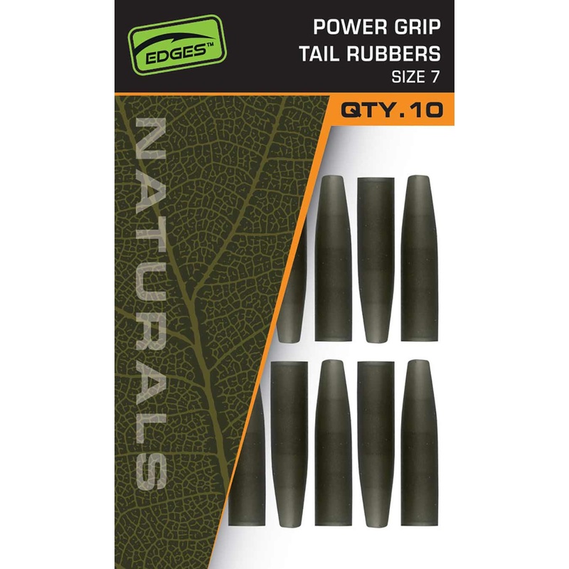 Fox Edges Naturals Power Grip tail rubbers size 7