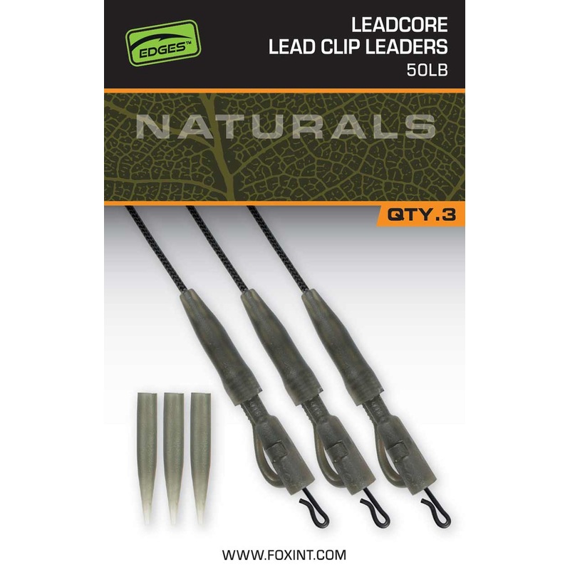 Fox Naturals Leadcore Power Grip Lead Clip Leaders
