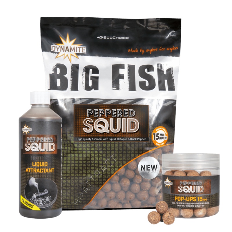 Dynamite Baits Peppered Squid Range