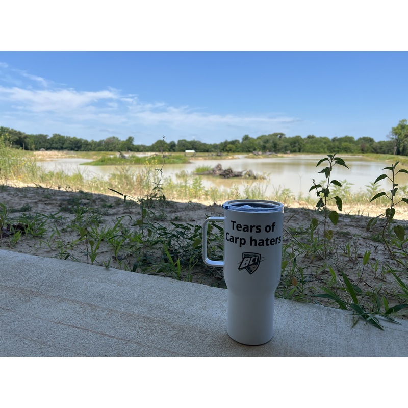 Carp Tears Travel mug with a handle