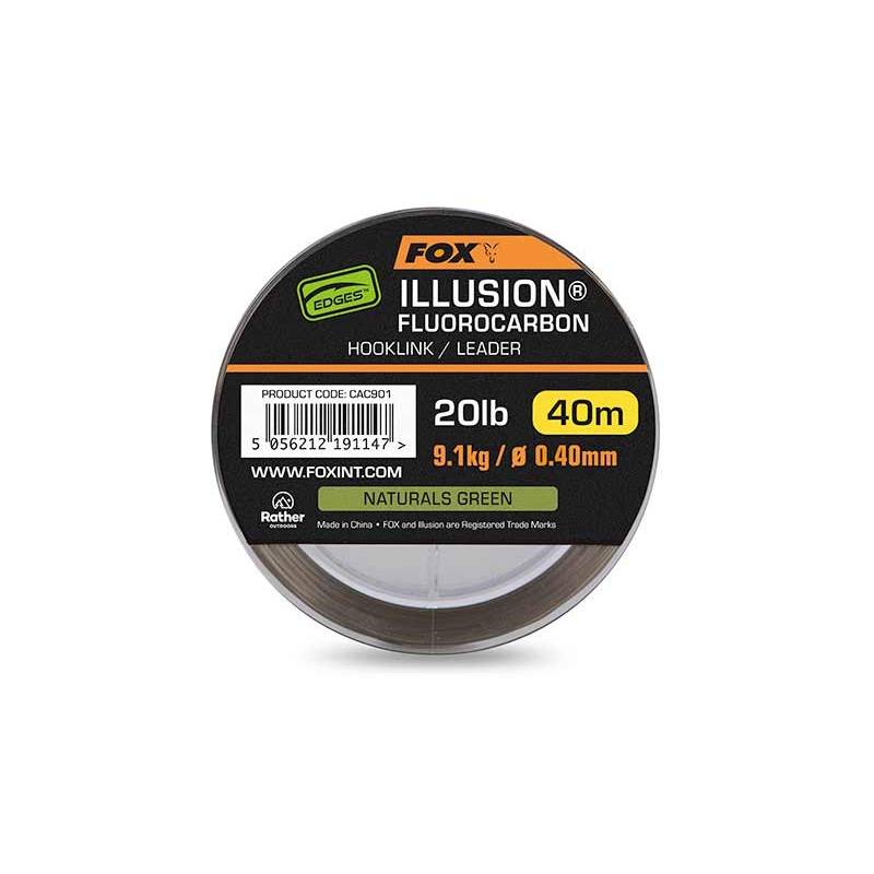 Fox Edges Illusion Fluorocarbon Hooklink/Leader