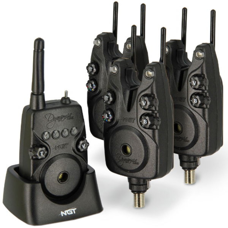 NGT 3Pc Receiver Dynamic MK2 Bite Alarm Set