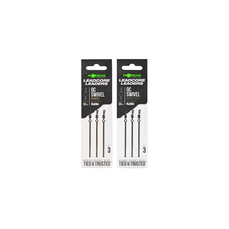 Korda Kable Leadcore Leader QC Swivel