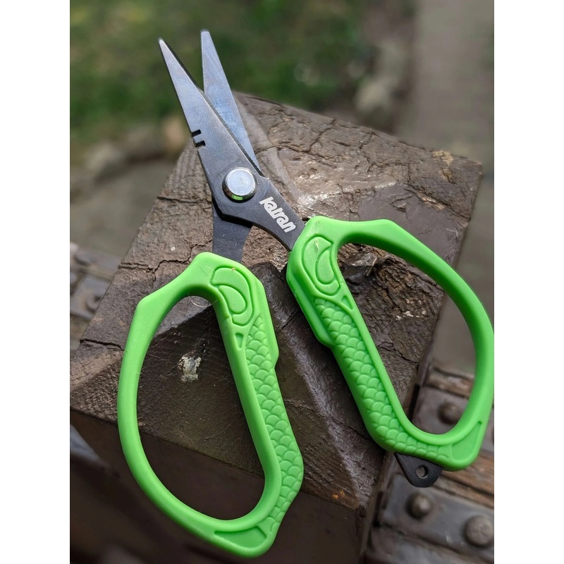 Katran Line Scissors Green Handle
