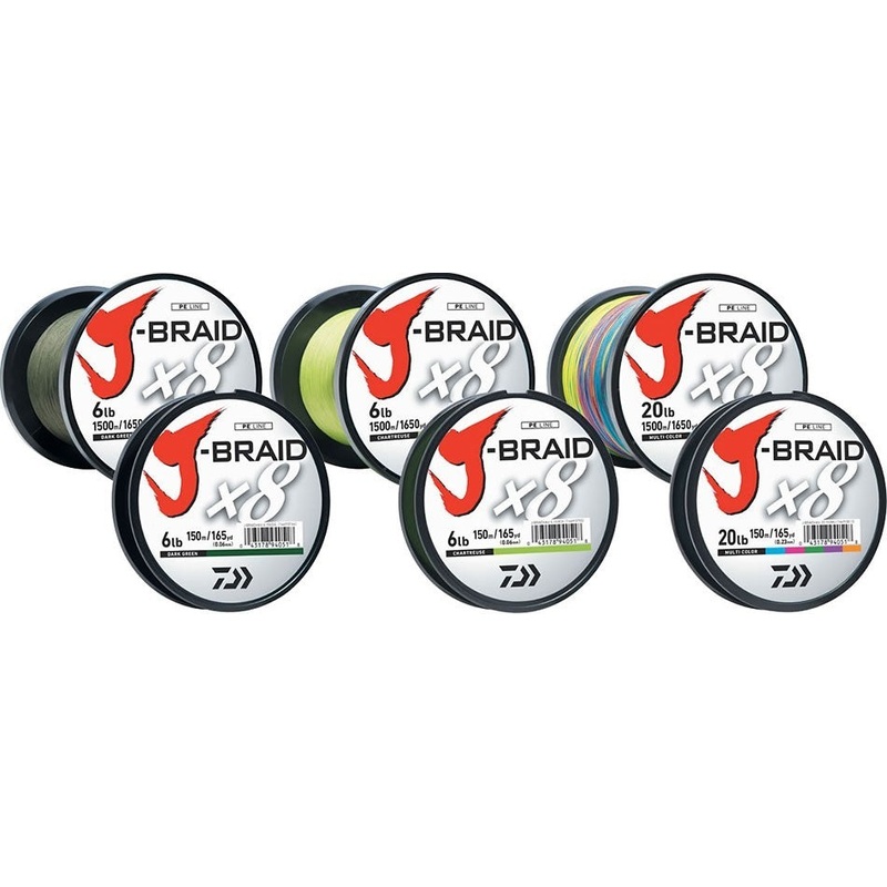 Daiwa J-BRAID 8 Braided Mainline 1500 meters