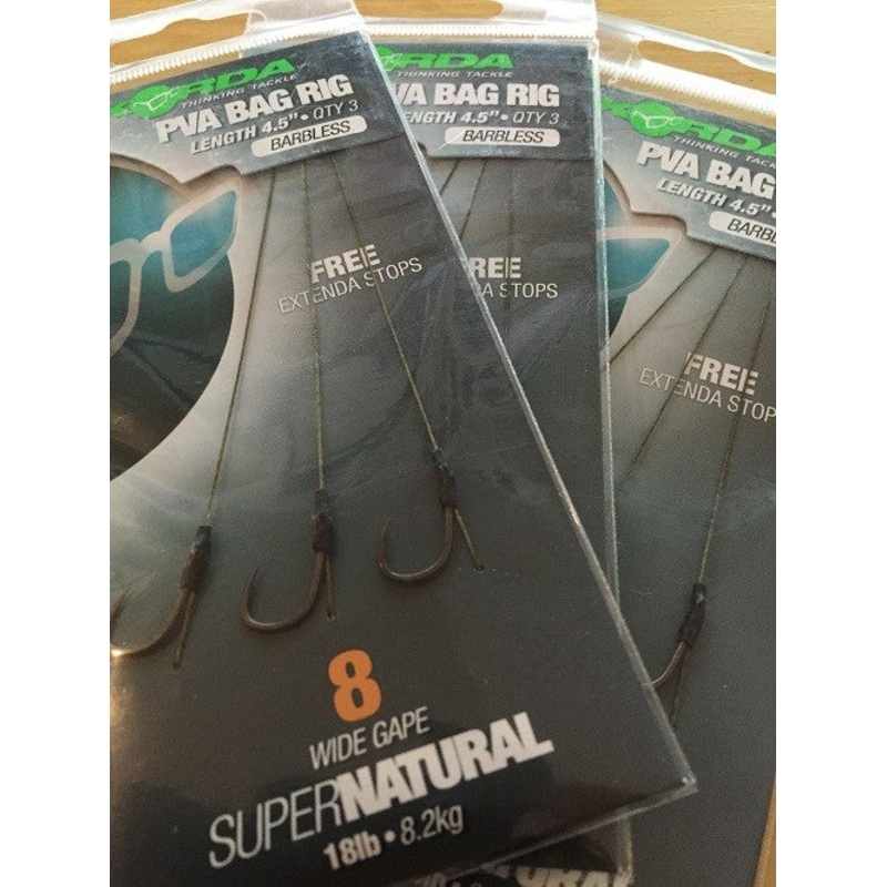 Korda PVA Bag Rigs (3 rigs per packet)