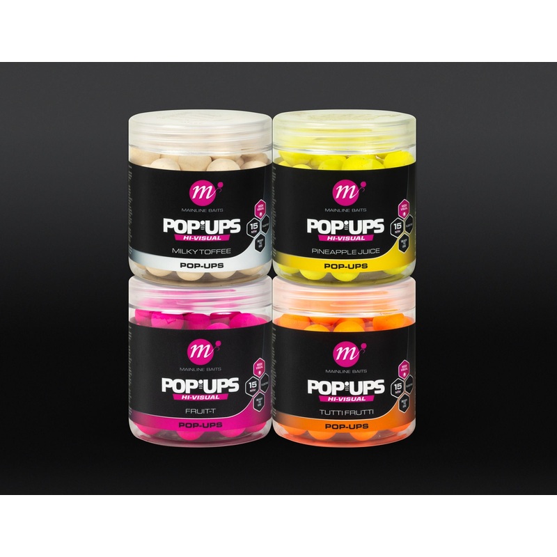 Mainline Baits Hi-Visual Popups 15mm/250ml