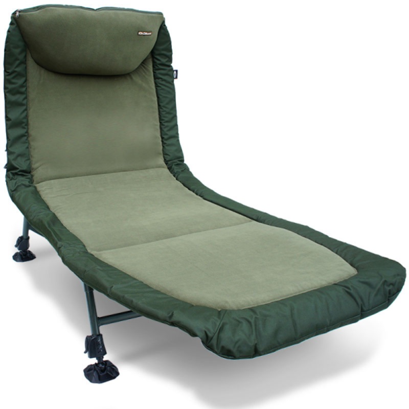 NGT Classic Bedchair with Recliner Micro Fleece Fabric