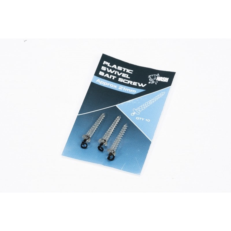 Nash Plastic Bait Screws With Swivel