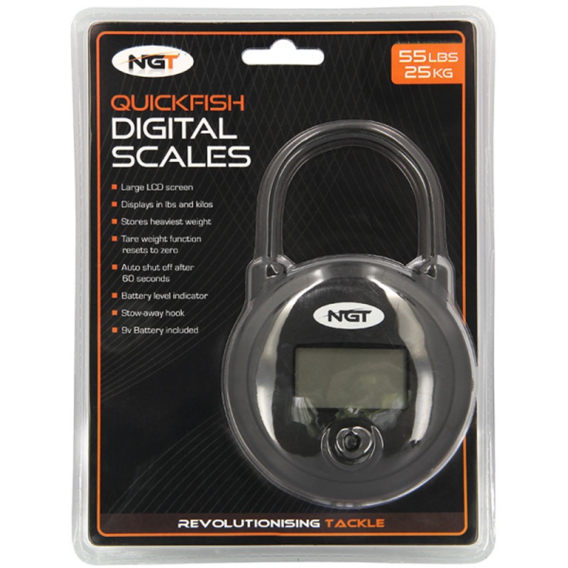 NGT Quickfish Scales Digital Round 55LB / 25KG Scales