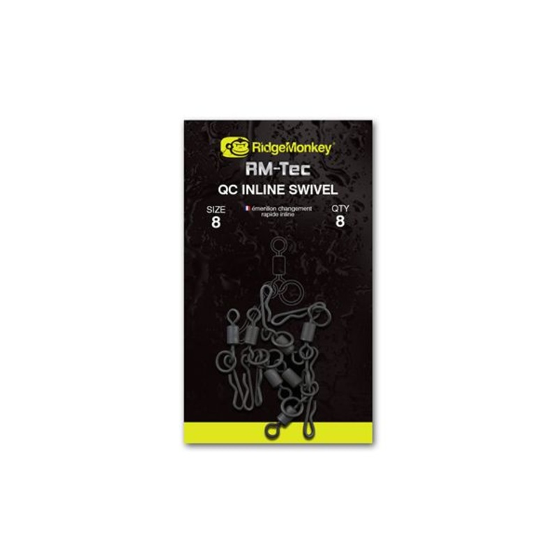 Ridgemonkey RM-Tec Quick Change Inline Swivel size 8