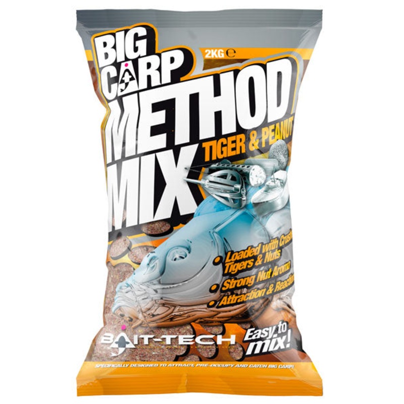 Bait-Tech Big Carp Method Mix: Tiger & Peanut (2kg)