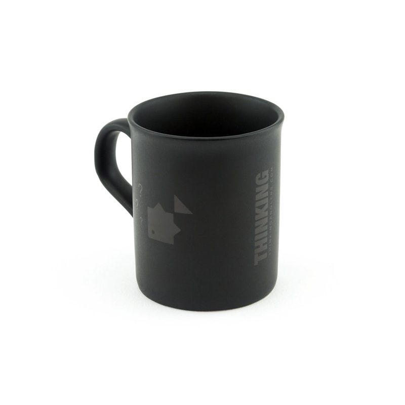 Thinking Anglers Matte Black Mug