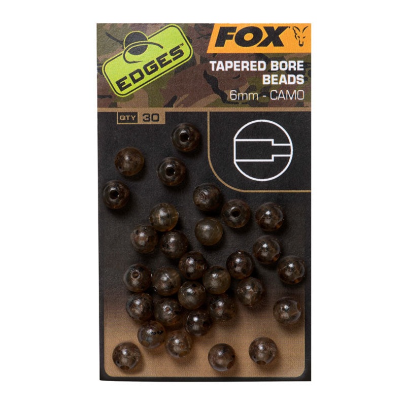 Fox Camo Tapered Bore Beads 6mm