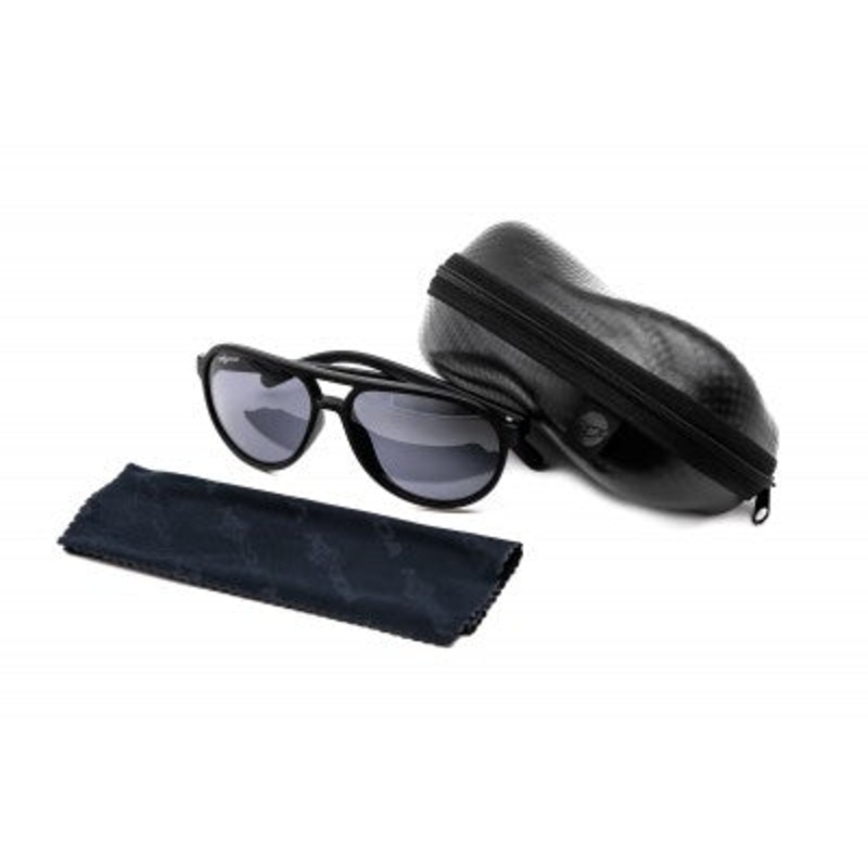 Korda Aviator Glasses Matt Black Frame/Grey Lens