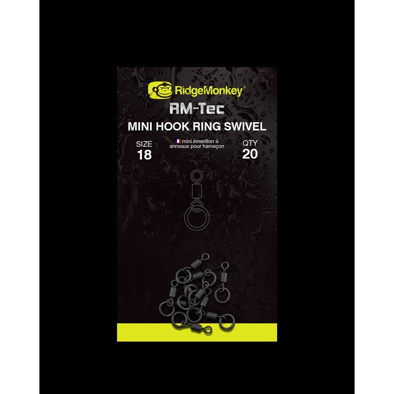 Ridgemonkey RM-Tec Mini Hook Ring Swivel