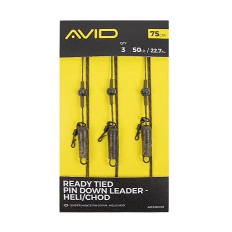 Avid Ready Tied Pin Down Leader- Heli/Chod