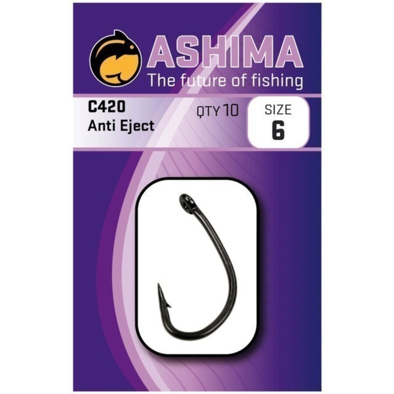 Ashima C420 Anti Eject Carp Hooks