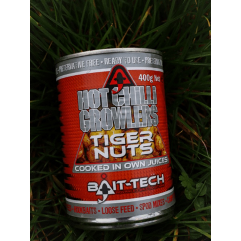 Bait-Tech Canned Growlers Chilli Tiger Nuts (400g)