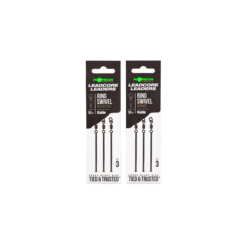 Korda Kable Leadcore Leader Ring Swivel 50cm