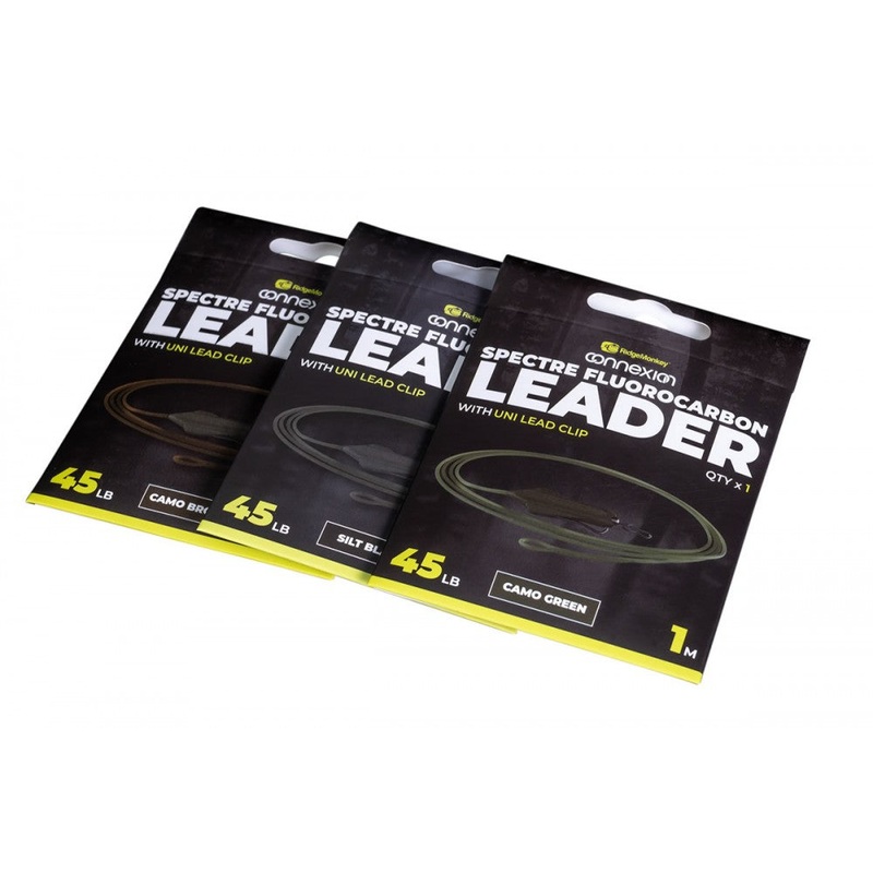 Ridgemonkey Spectre fluorocarbon leader with Uni Lead Clip