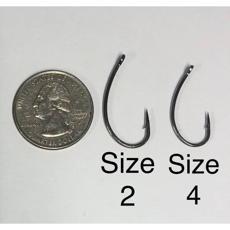 Ambush Curve Shank Nickle Hooks (10 per pack)