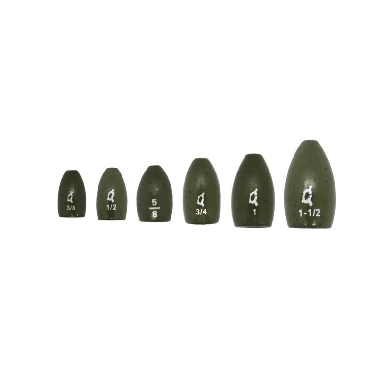 X Zone Tungsten Flipping Weight - Green Pumpkin