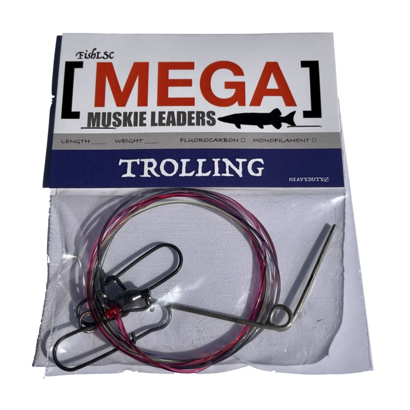 Mega Muskie Tolling Leader 5' 80lb Monofilament