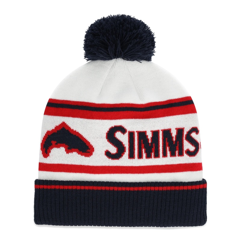 Simms Tip-Up Pom Beanie - Americana