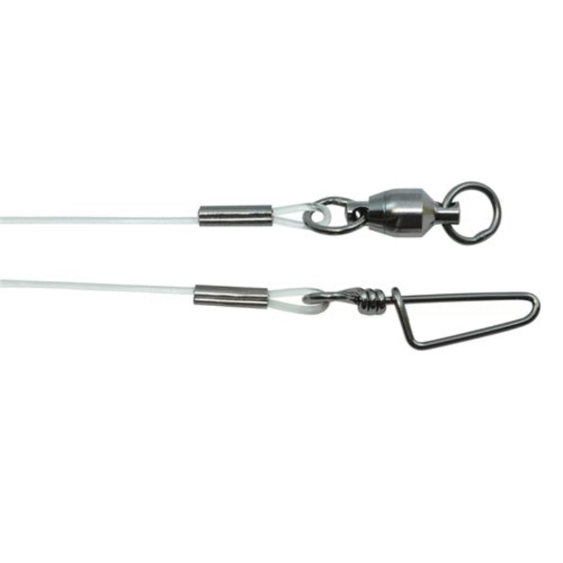 SPRO Premium Fluorocarbon Leader (Ball Bearing Swivel) - 10" | 80lb