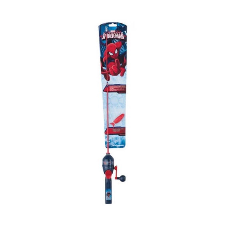 Kids Spiderman Fishing Kit with Minnow Bait