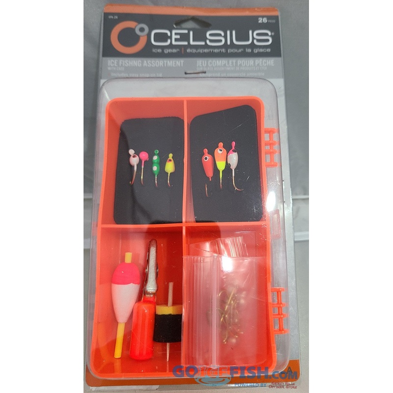 26pc Complete Ice Fishing Assortment