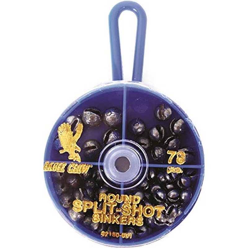 Eagle Claw Round Split-Shot Sinker Assortment 78pc