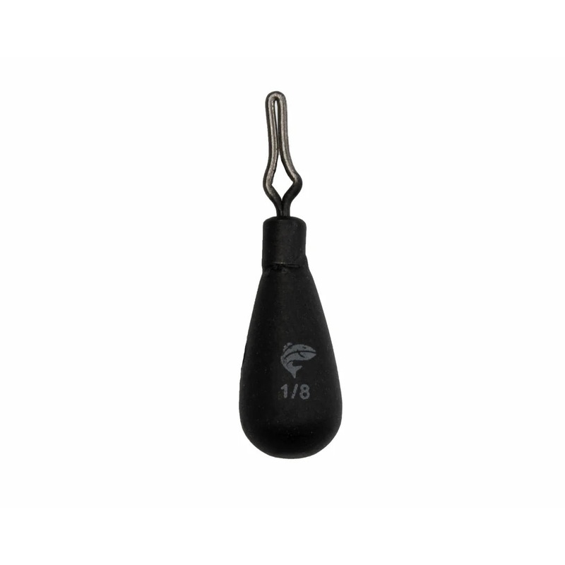 Freedom Tackle Tungsten Drop Shot Tear Drop Matte Black