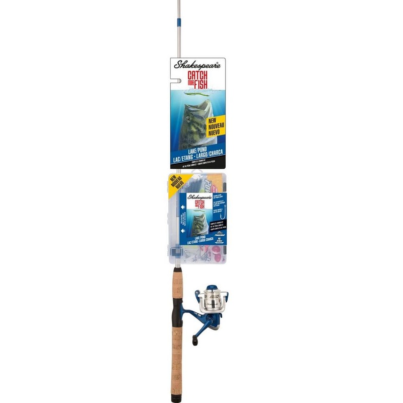 Shakespeare Catch More Fish Lake/Pond Spinning Combo/Kit - 6' Medium 2PC