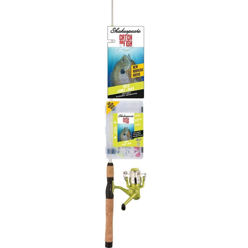Shakespeare Catch More Fish Youth Spinning Combo/Kit - 5' ML 2Pc