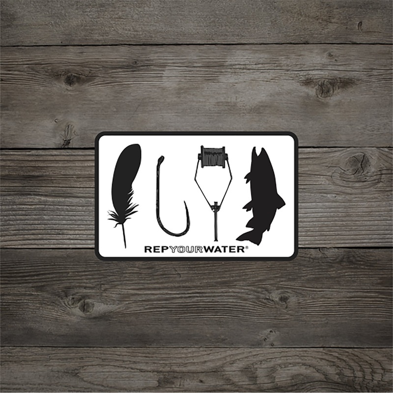 Rep Your Water Fly Tyer Sticker