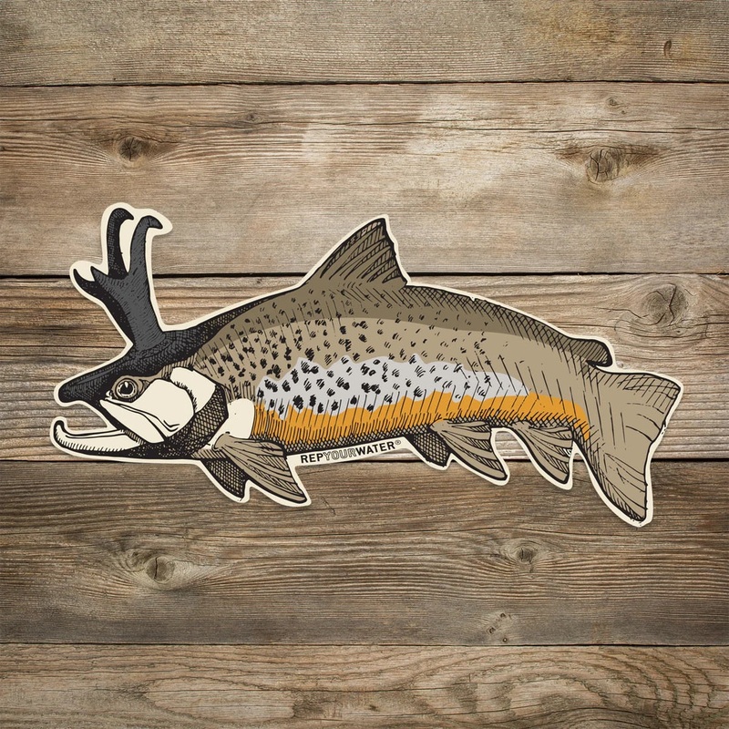 Rep Your Water Troutalope Sticker