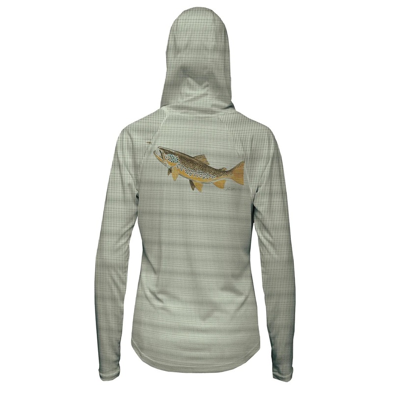 Rep Your Water Women's Hungry Brown Flolite Sun Hoody
