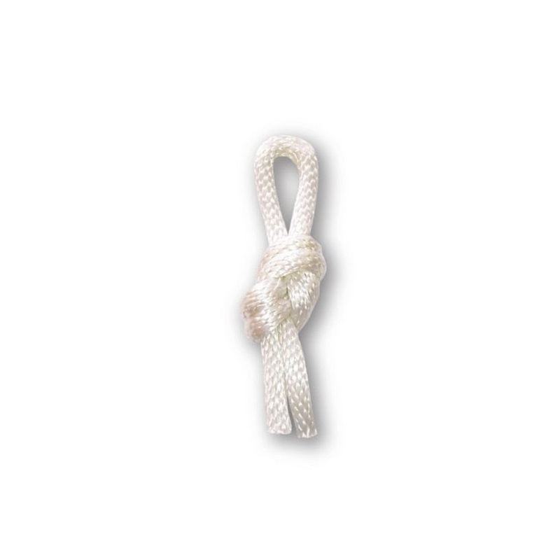 1/2 Inch Double Braid Nylon Rope - White - Per Foot