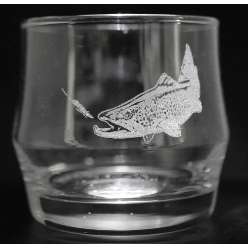Rep Your Water - The Chase - Etched Rocks Glass