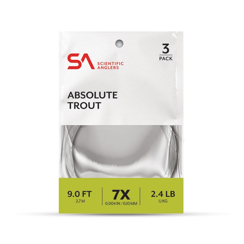 Scientific Anglers Absolute Trout Leader - 3 Pack
