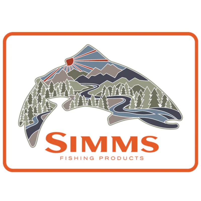 Simms Troutscape Sticker