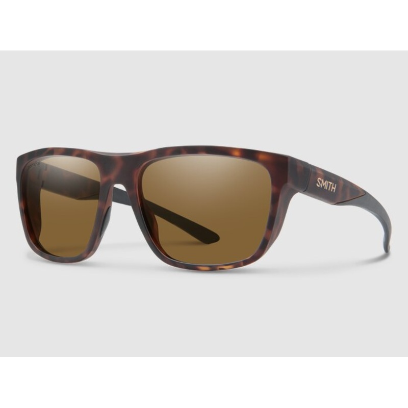 Smith Barra Sunglasses - Matte Tortoise /  ChromaPop Glass Polarized Brown