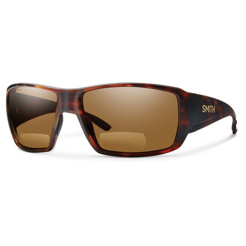 Smith Guide's Choice Bifocal Sunglasses - Matte Havana Frame | Polarized Brown +2.50 Lens