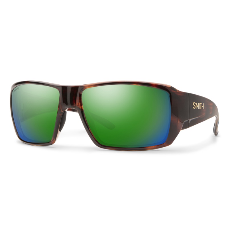 Smith Guide's Choice S Sunglasses - Tortoise / ChromaPop Glass Polarized Green Mirror Lens