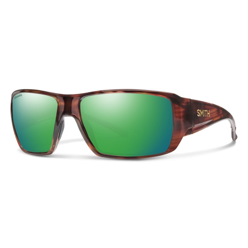 Smith Guide's Choice XL Sunglasses - Tortoise / ChromaPop Glass Polarized Green Mirror Lens
