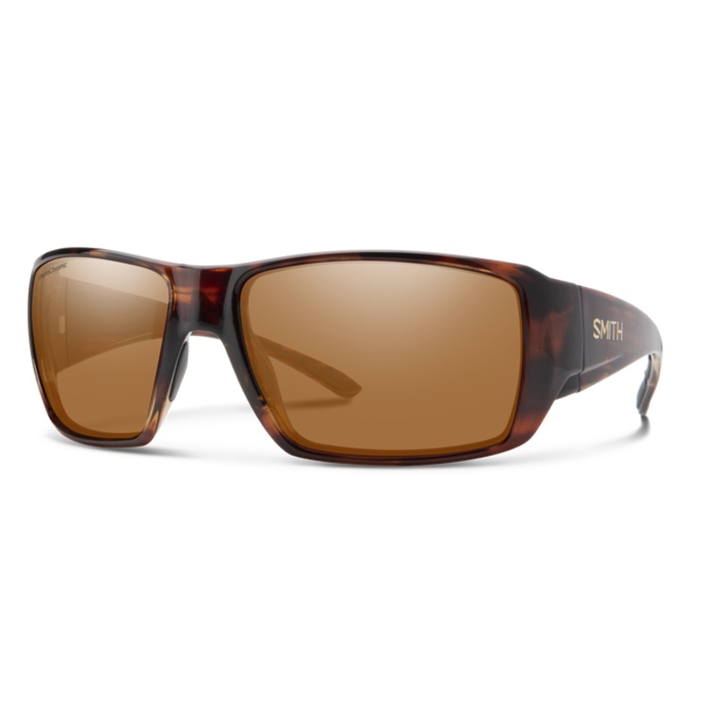 Smith Guide's Choice XL Sunglasses - Tortoise / Glass Polarchromic Copper Mirror Lens